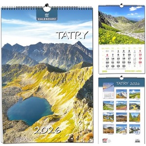 Kalendarz 2026 B3 7 planszowy Tatry