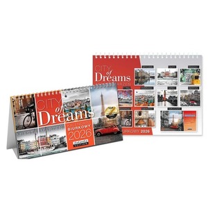 Kalendarz 2026 biurkowy City of dreams