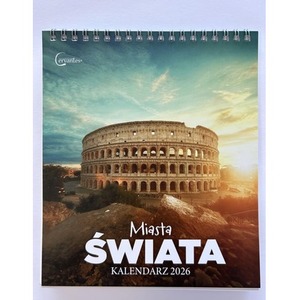 Kalendarz 2026 biurkowy Miasta Świata
