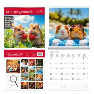 Kalendarz 2026 Małe przyjemności z naklejkami