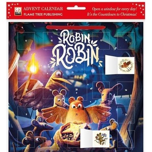 Kalendarz Adwentowy z naklejkami Rudzik Rudzia