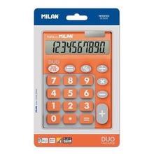 Kalkulator 10 poz. Touch Duo pomarańczowy MILAN