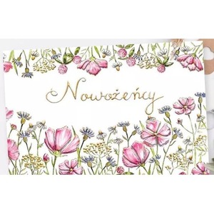 Karnet A5 Ślub Polne kwiaty