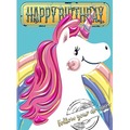 Karnet A5 Urodziny - Jednorożec