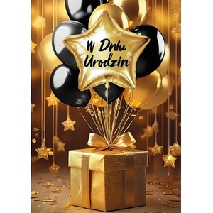 Karnet B6 3D Urodziny