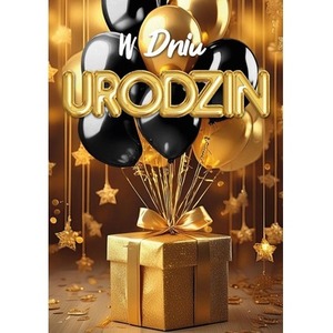 Karnet B6 3D Urodziny
