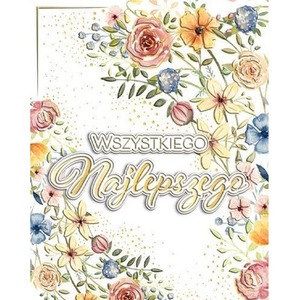 Karnet B6 Imieniny - Kwiaty pattern