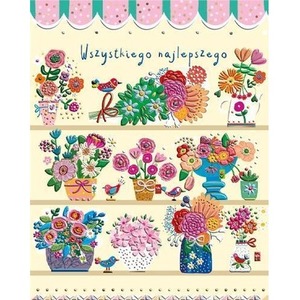 Karnet B6 Imieniny - Witryna kwiaciarni