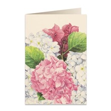 Karnet B6 + koperta 5548 Różowa hortensja