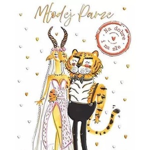 Karnet B6 Ślub Gazela i Tygrys