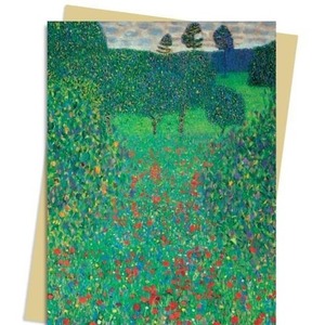 Karnet B6 Pole maków Gustav Klimt