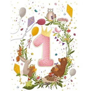 Karnet B6 Roczek dziewczynka