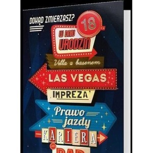 Karnet B6 Urodziny 18