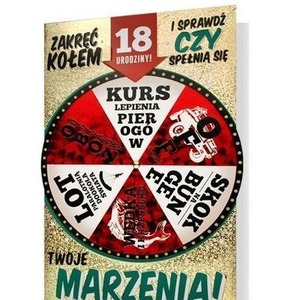 Karnet B6 Urodziny 18