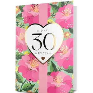 Karnet B6 Urodziny 30