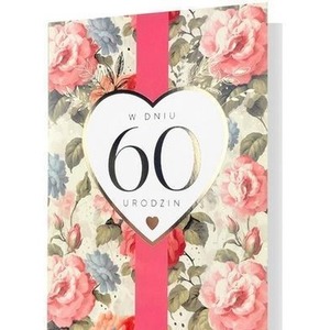 Karnet B6 Urodziny 60