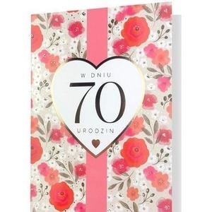Karnet B6 Urodziny 70