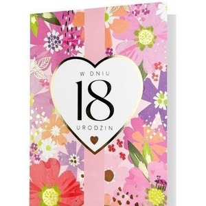 Karnet B6 Urodziny Osiemnastka