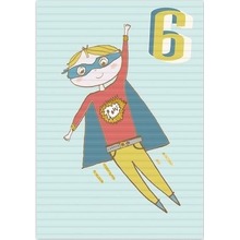 Karnet B6 z kopertą Urodziny 6 chłopiec