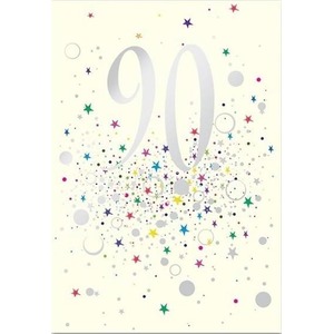 Karnet B6 z kopertą Urodziny 90