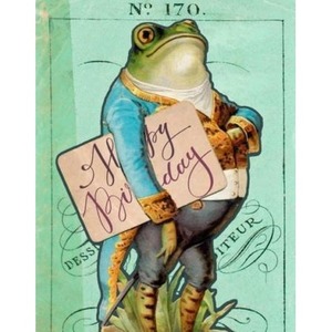 Karnet B6 z kopertą Urodziny Pan Żaba