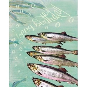 Karnet B6 z kopertą Urodziny Rybi chór