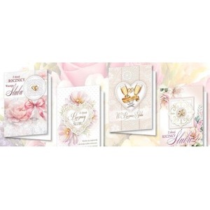 Karnet B6 z naklejkami hologr. Rocznica (10szt)