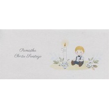 Karnet Chrzest DL C24 - Dziecko chłopiec