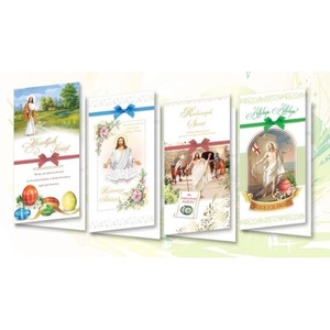 Karnet DL De Lux Wielkanoc religia MIX (10szt.)