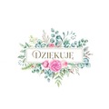Karnet - Dziękuję - bukiet