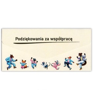 Karnet-koperta Podziękowanie za wspópracę