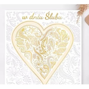 Karnet KW Ślub Serce