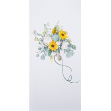 Karnet Kwiaty DL N03 - Bukiet słoneczniki
