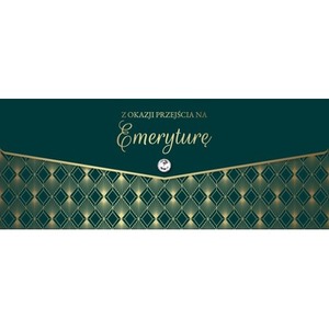 Karnet lux z okazji przejścia na emeryturę