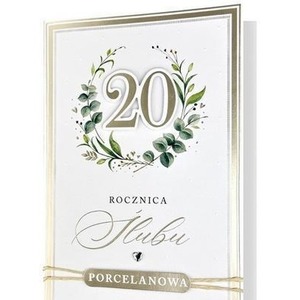 Karnet Rocznica ślubu 20