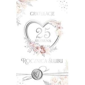 Karnet Rocznica Ślubu 25