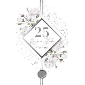 Karnet Rocznica Ślubu 25 LUX-73