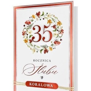 Karnet Rocznica ślubu 35