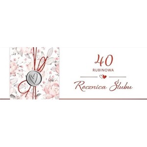 Karnet Rocznica Ślubu 40