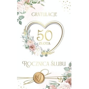 Karnet Rocznica Ślubu 50