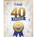 Karnet Urodzinowy 40