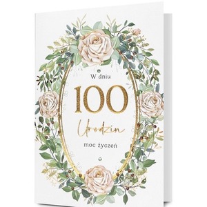 Karnet Urodziny 100