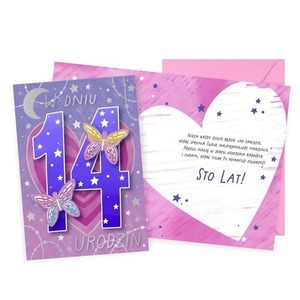 Karnet Urodziny 14