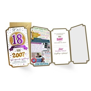 Karnet urodziny 18