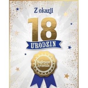Karnet Urodziny 18