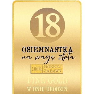 Karnet Urodziny 18
