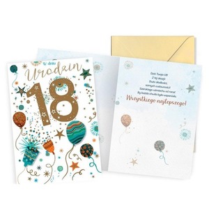 Karnet Urodziny 18