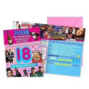 Karnet Urodziny 18
