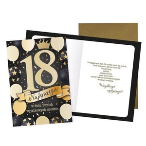 Karnet Urodziny 18