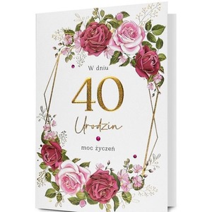 Karnet Urodziny 40
